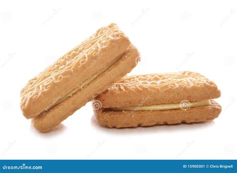 Custard Cream Biscuits Stock Image - Image: 15900301