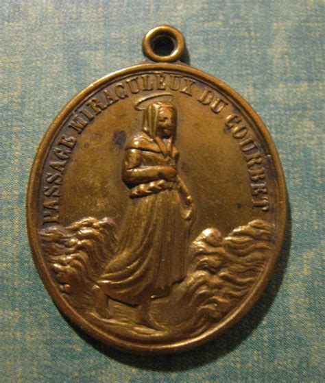 1867 ANTIQUE SAINT GERMAINE COUSIN MIRACLES MEDAL