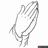 Praying Hands Coloring Page  Easy Drawing Guides sketch template