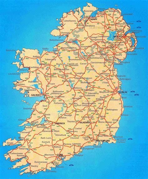 small Irish map Ireland Map, Ireland Travel, Small B, Travel Maps ...