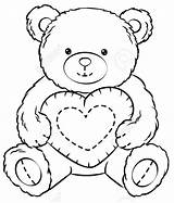 Love Teddy Bear Coloring Page  Free Printable Pages For Kids sketch template
