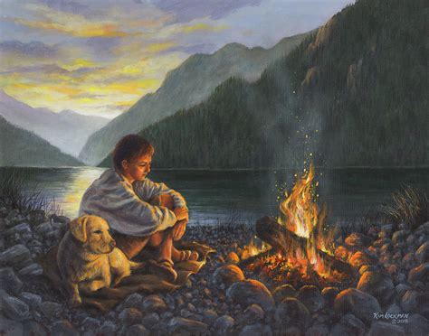 Campfire Companions Painting by Kim Lockman - Fine Art America