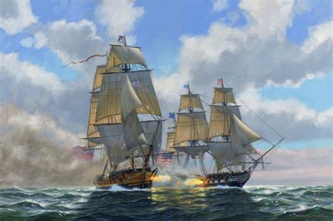 USS Constitution vs HMS Guerriere — Patrick O'Brien Studio