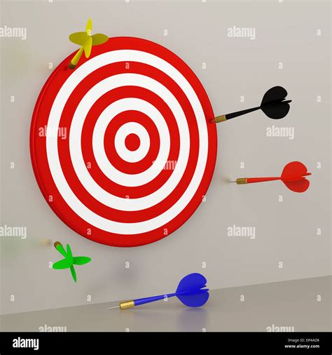 Target and Darts Stock Photo - Alamy