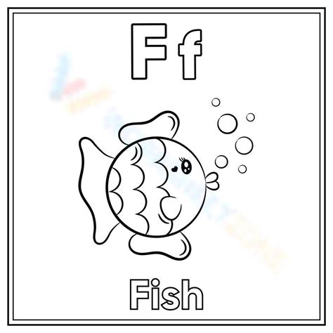 Letter F For Fish Worksheet