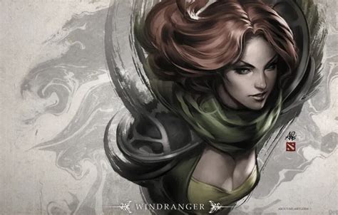 Wallpaper Valve, Dota 2, IceFrog, Windranger images for desktop, section игры - download