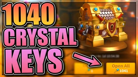 1040 Crystal Key Opening [legendary crafting too?] - YouTube