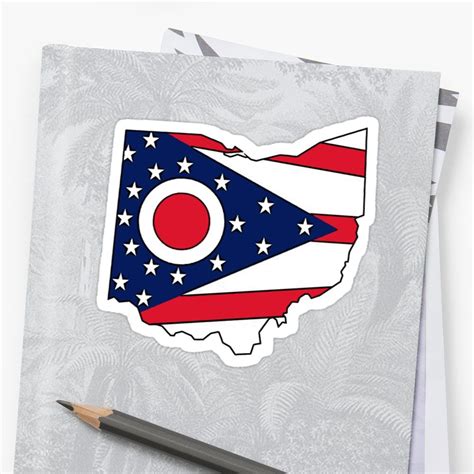 Ohio flag state outline • Millions of unique designs by independent ...