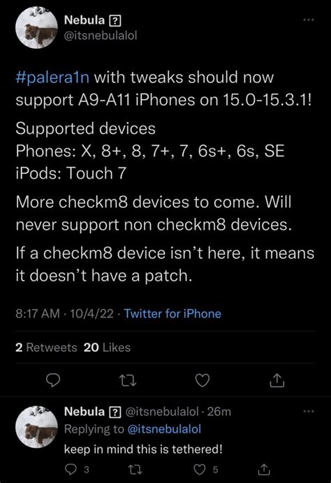 Palera1n checkm8-based iOS 15.x jailbreak for developers adds tweak ...