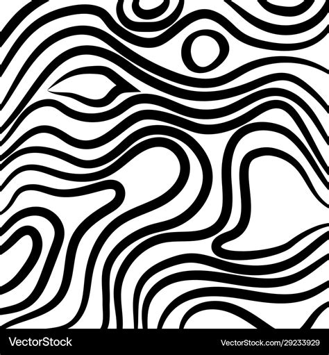 Abstract black and white wave pattern Royalty Free Vector