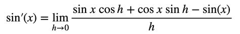 Derivative of the Sine and Cosine | Data Integration