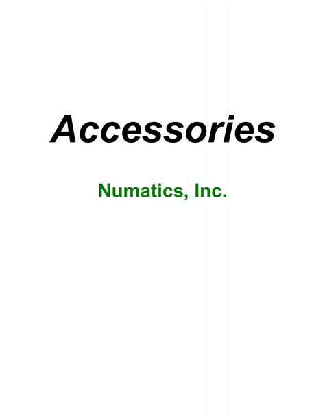 Numatics Accessory Catalog.pdf