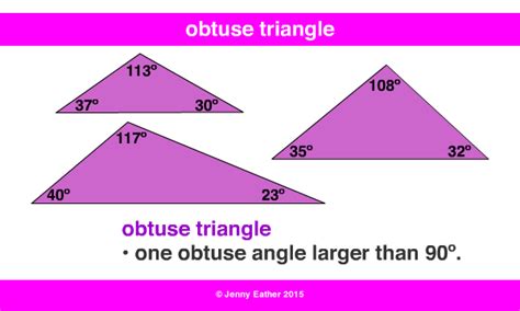 obtuse triangle ~ A Maths Dictionary for Kids Quick Reference by Jenny Eather