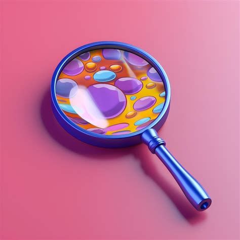 Premium AI Image | 3d magnifying glass