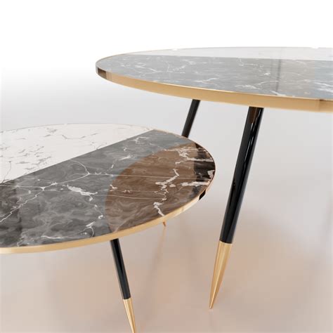 Split Marble Coffee Table Pair – iMeshh