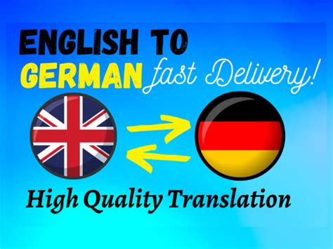 A professional English to German or German to English translation in ...