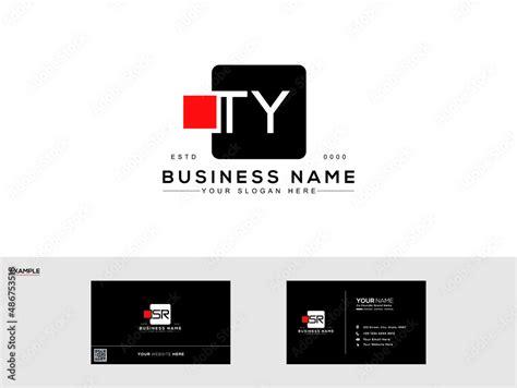 Creative TY Logo, New Monogram Ty letter logo with creative business card design Stock Vector ...