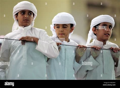 Children in traditional clothing, Dubai, United Arab Emirates Stock ...