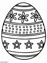 Exquisite Easter Egg Coloring Page sketch template