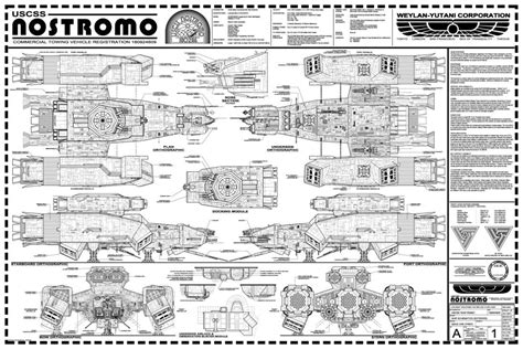 USCSS Nostromo | Sci fi, Alien facts, Blueprints