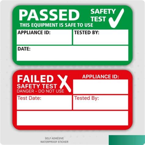 PAT Test Passed or Failed Stickers Electrical Safety Self Adhesive Labels | eBay