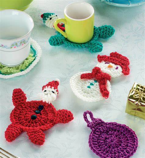 Crochet christmas coasters Crochet Pattern