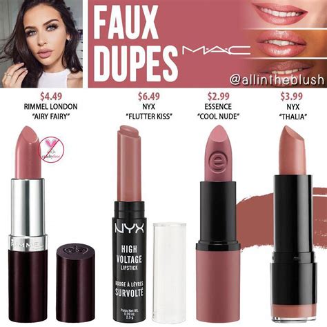 Airy fairy Rimmel | Makeup dupes lipstick, Mac faux lipstick, Mac faux lipstick dupe