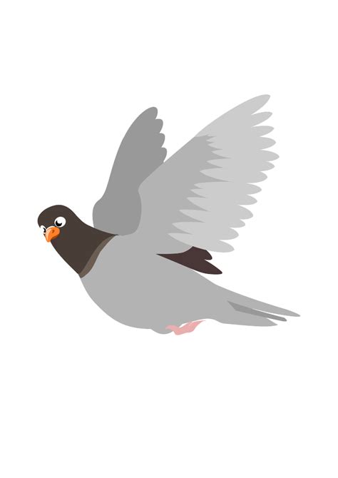 A Flying Pigeon Clip Art at Clker.com - vector clip art online, royalty ...