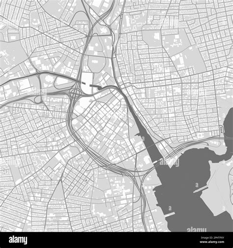 Urban city vector map of Providence, Rhode Island. Vector illustration, Providence map grayscale ...