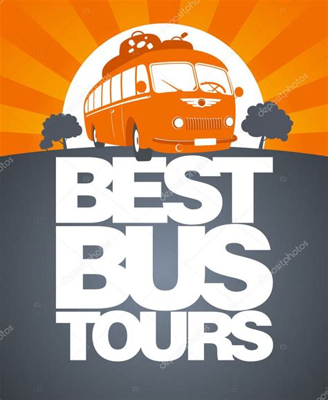 Bus graphic design templates | Best bus tour design template. — Stock Vector © slena #14206482