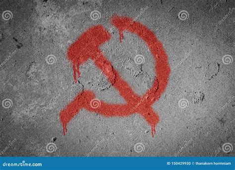 Hammer and Sickle,Communism Symbol Stock Photo - Image of russian ...