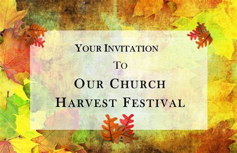 Fall Harvest Festival Invitations, ready for you to modify and use