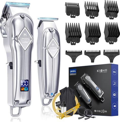 Amazon.com: Limural PRO Professional Hair Clippers and Trimmer Kit for Men - Cordless Barber ...