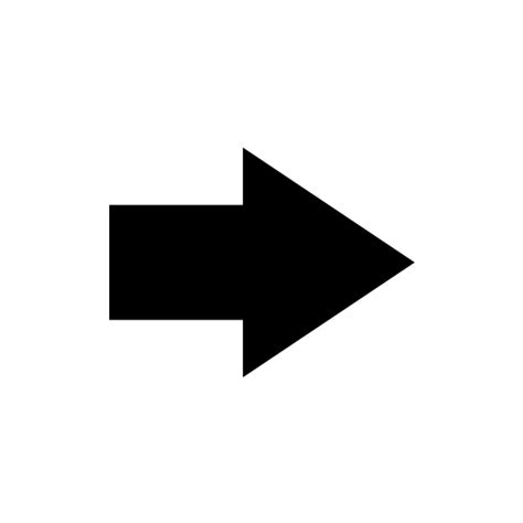 Free right arrow symbol png vector - Pixsector