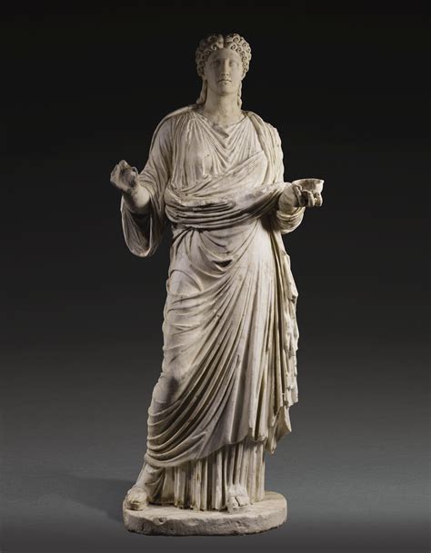 A Monumental Roman Marble Portrait Statue of a Woman, circa 2nd Century ...