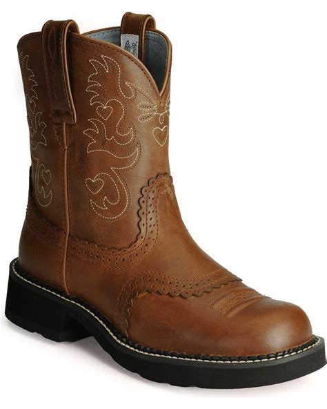 Ariat Women's Fatbaby Scalloped 8" Western Boots | Boot Barn