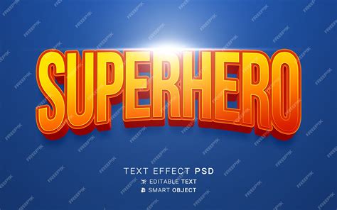 Premium PSD | Text effect hero design