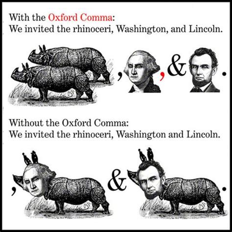 Importance of the Oxford Comma | Oxford comma, Grammar humor, Oxford ...