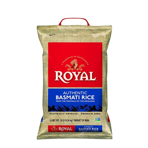 Royal White Basmati Rice burlap bag, 10 LB - Walmart.com - Walmart.com