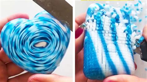 MOST SATISFYING SOAP CUTTING VIDEO | Soap Cubes and Soap Carving ASMR Compilation 2019 | 10 ...