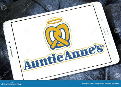 Auntie Anne`s logo editorial image. Image of international - 95693745