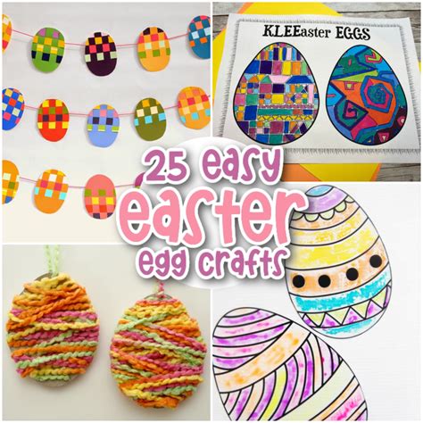 25 Easy Easter Egg Crafts Your Kids Will Love - Messy Little Monster