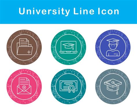 university Vector Icon Set 20731859 Vector Art at Vecteezy