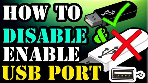 How to disable and enable USB port in windows 7/8/10 ? - YouTube