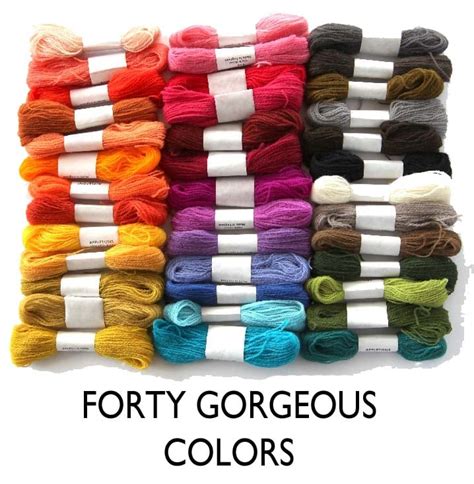 Crewel Wool Embroidery Thread - 40 Colors | KristinNicholasDesigns