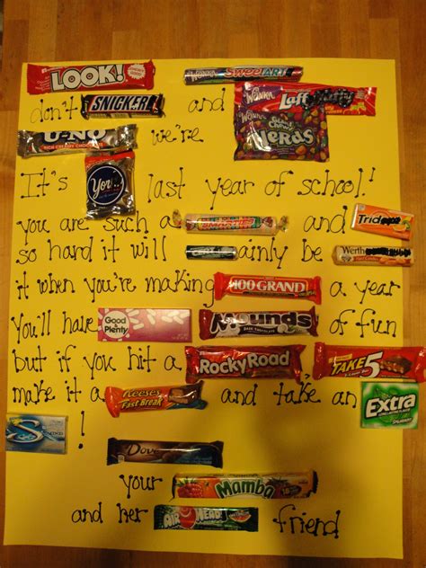 candy bar poster! awesome!! Going to reword a bit for a retiree that ...