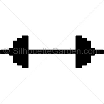 Barbell Silhouette | Silhouette clip art, Free clip art, Clip art