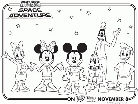 mickey mouse clubhouse colouring - Clip Art Library