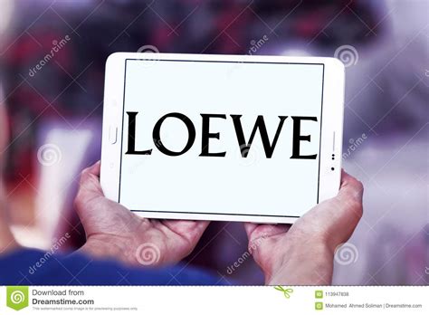 LOEWE fashion brand logo editorial stock photo. Image of lvmh - 113947838