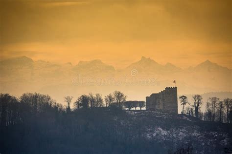 Habsburg Castle Located in the Aargau Editorial Stock Image - Image of history, daytime: 114139159